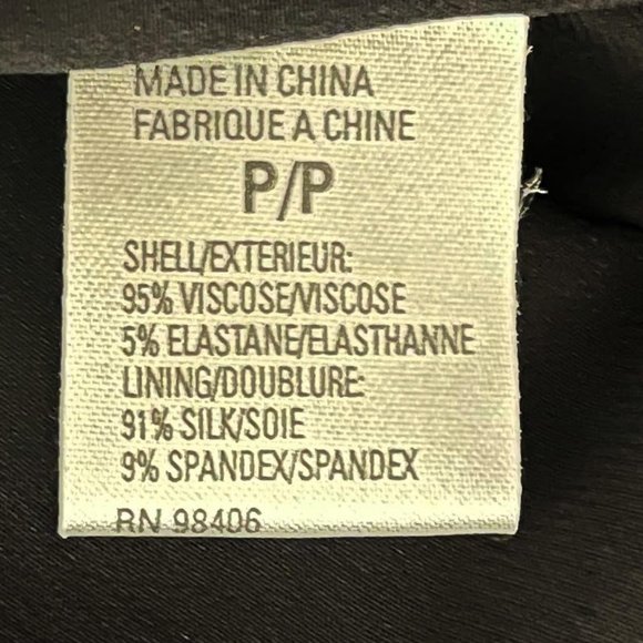 Theory Black Scoop Neck Half Sleeve Dazzell Charm Silk Blend Dress - Picture 7 of 8